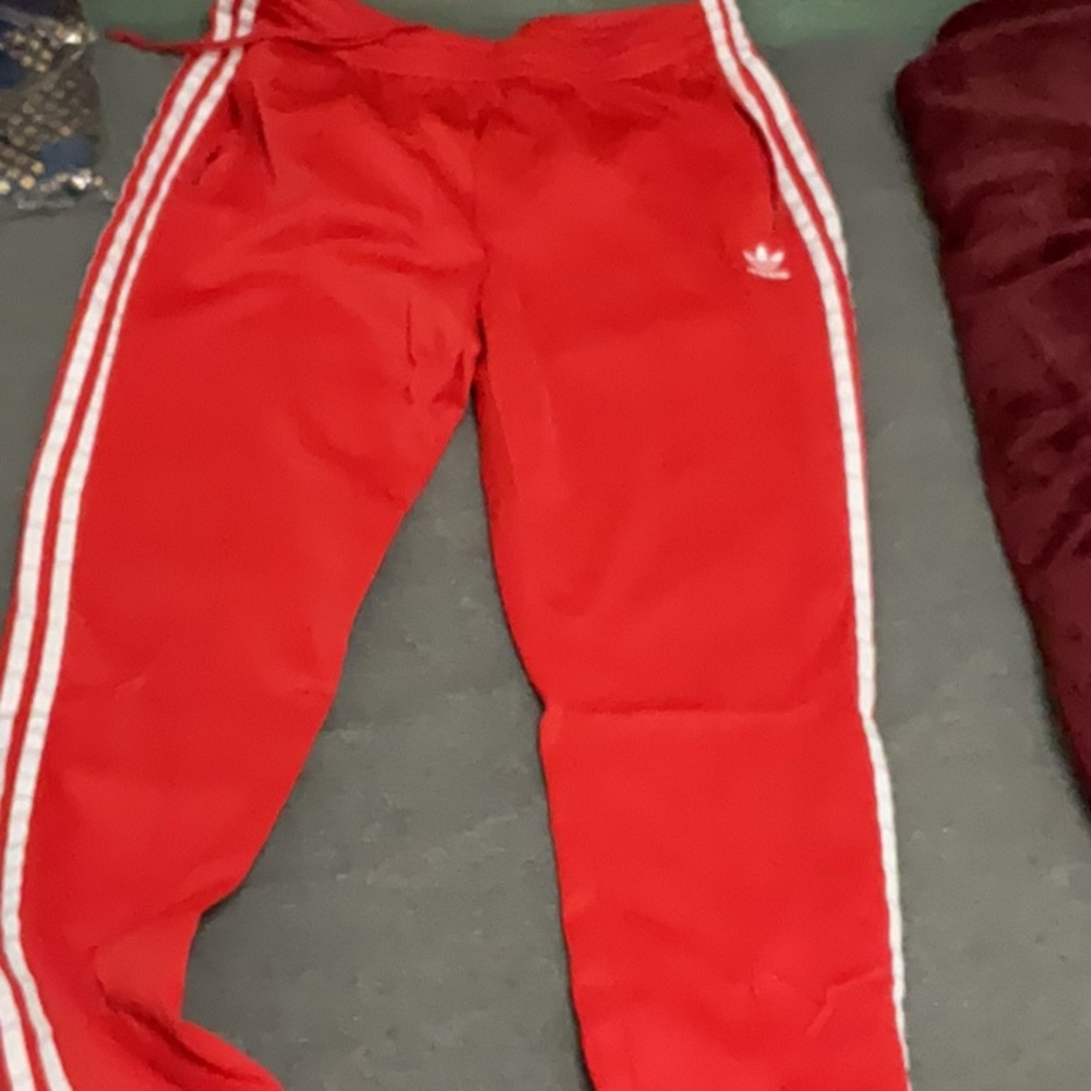 Adidas Red Track Pants